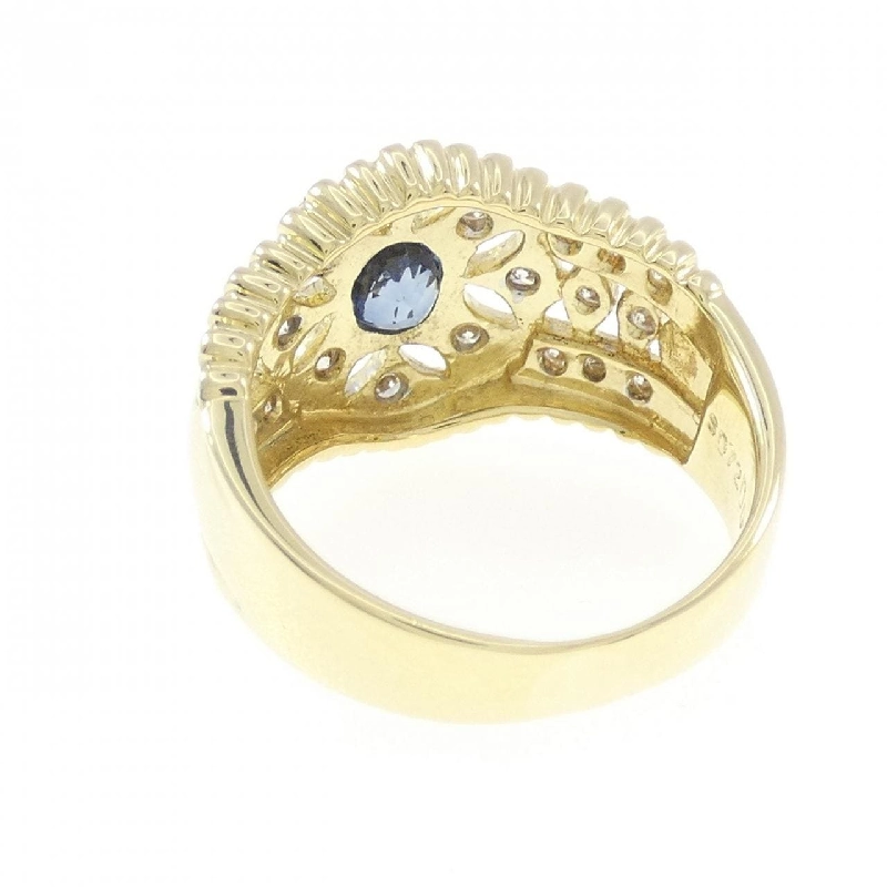 Nhẫn Sapphire K18YG 0.72CT 667616