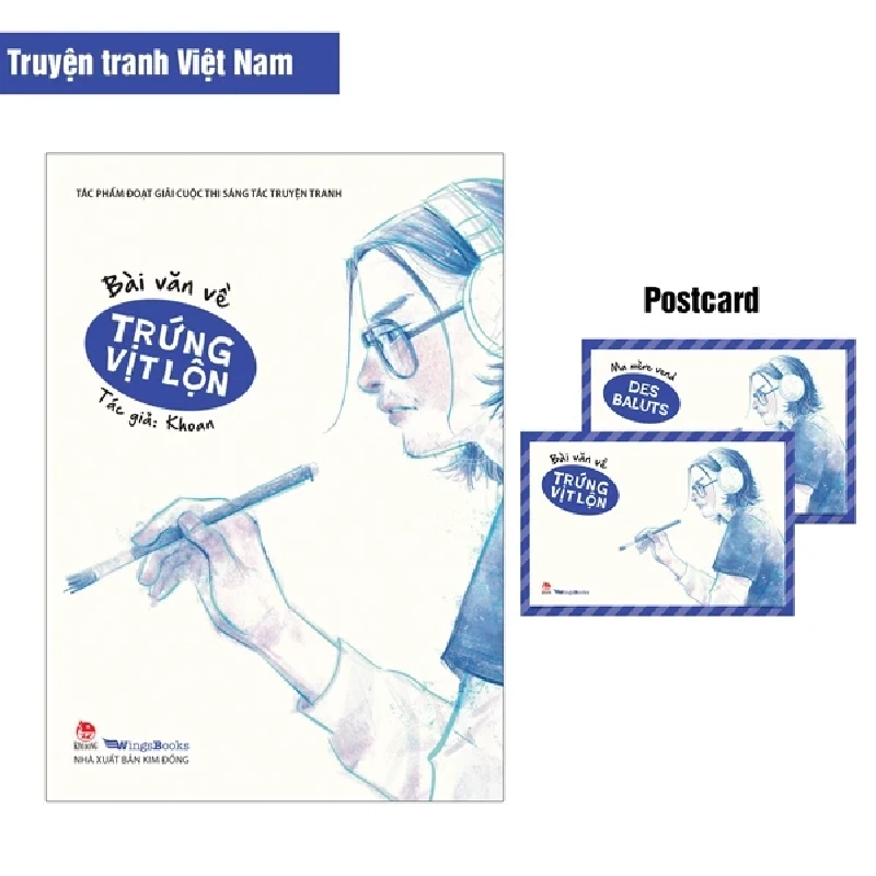 Tác Phẩm Đoạt Giải Cuộc Thi Sáng Tác Truyện Tranh - Bài Văn Về Trứng Vịt Lộn - Ma Mère Vend Des Baluts - Song Ngữ Việt-Pháp (2025) - Khoan 699698
