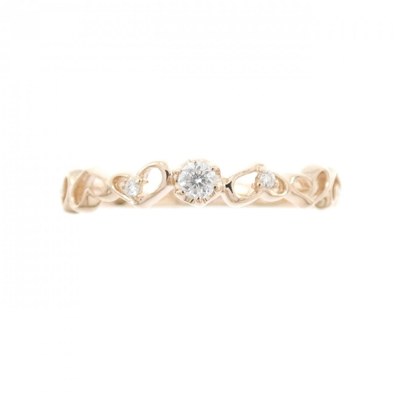 Nhẫn kim cương hình trái tim K10PG - Hàng hiệu Authentic 850316