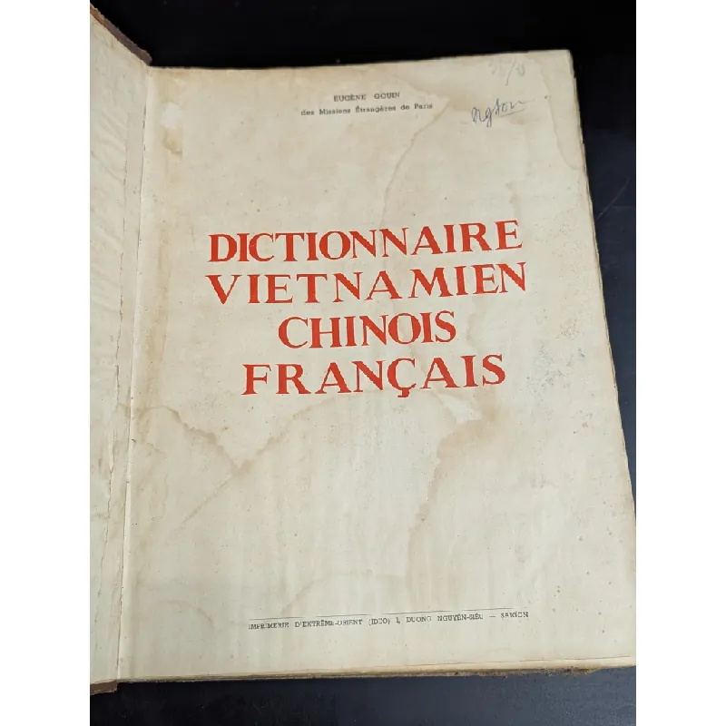 Dictionnaire vietnamien chinoiis francaise -Eugène 719146