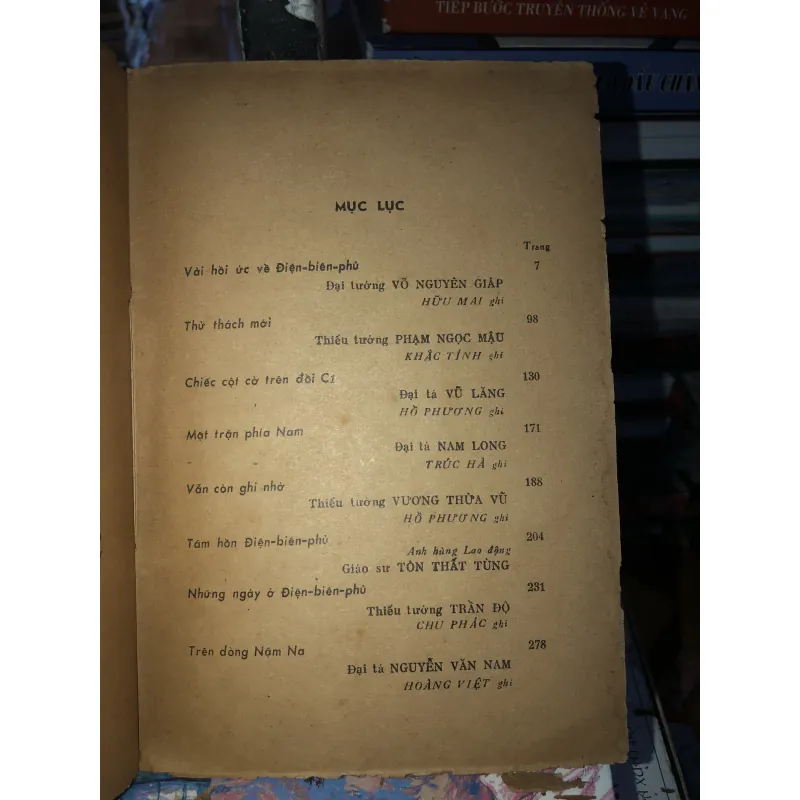 Vài hồi ức về Điện Biên Phủ tập 1 970121