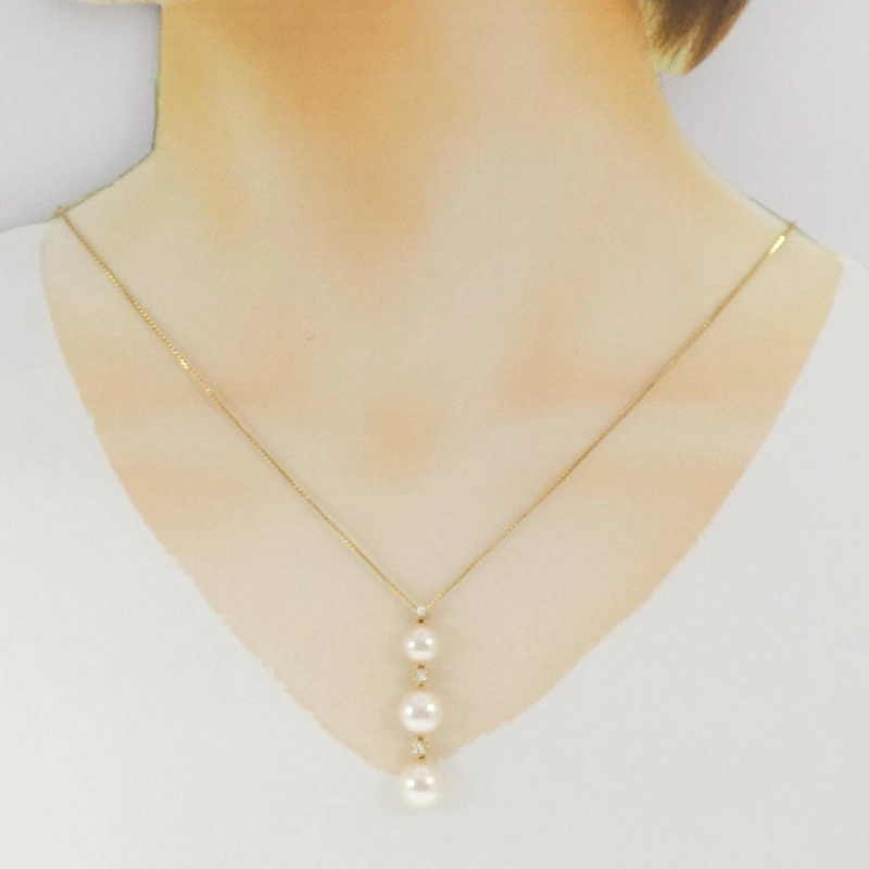 K18YG Ngọc trai nước ngọt - Hàng hiệu Authentic 855742