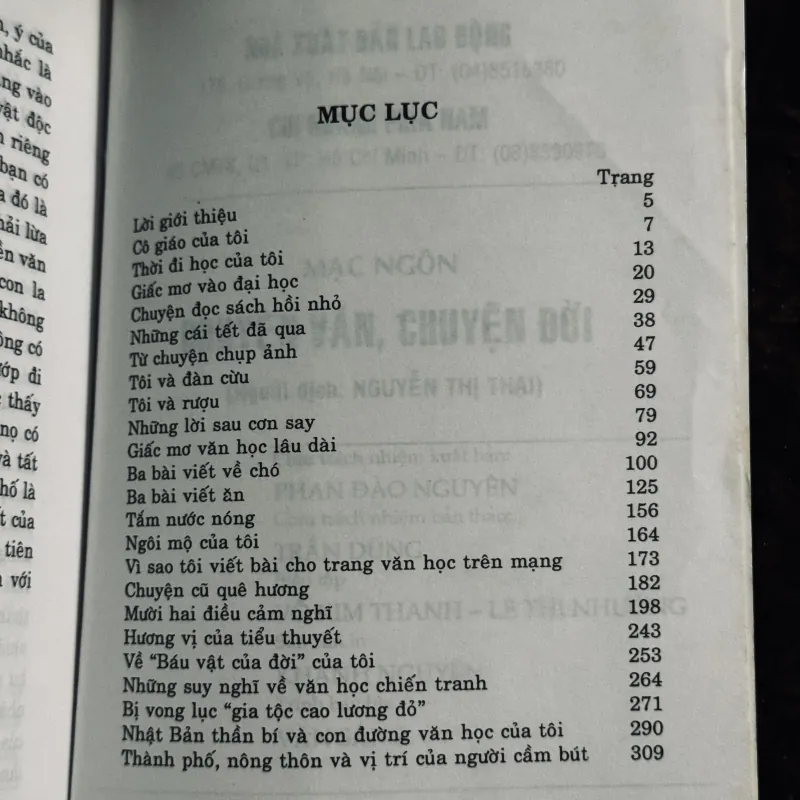 Chuyện văn chuyện đời - Mạc Ngôn 1030654