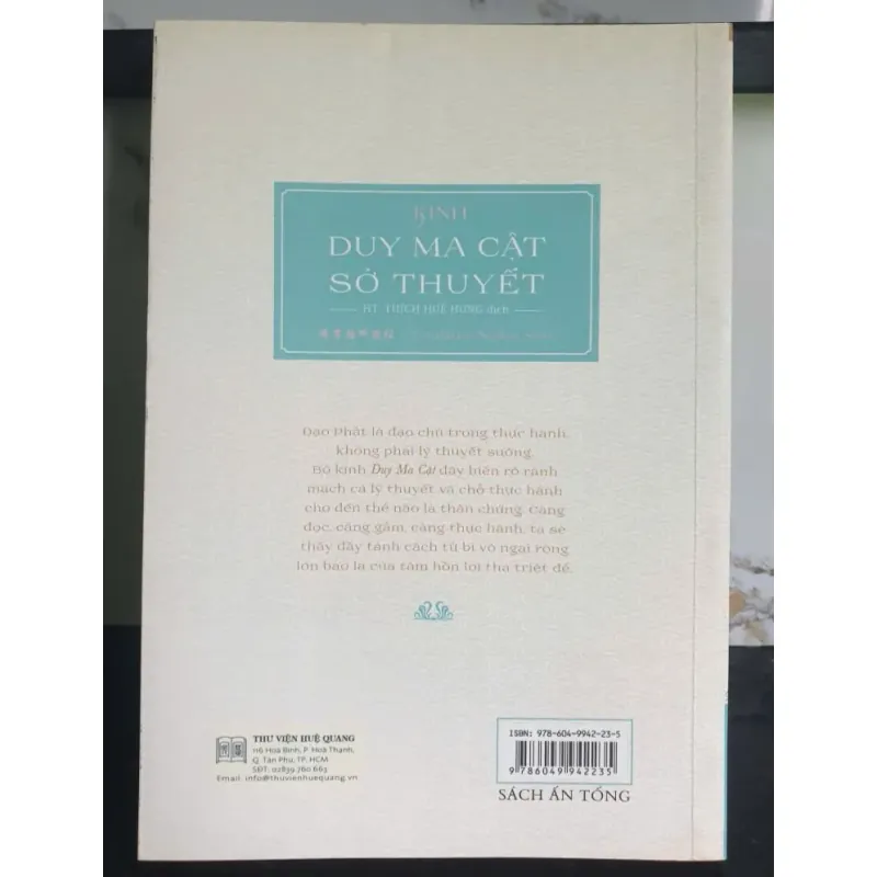 Sách Kinh Duy Ma Cật Sở Thuyết -  mới 90% 641104