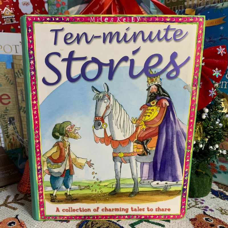 Sách cổ tích Ten-minute Stories, Used, 80%, cuốn dày dặn 512 trang + Quà tặng Mori 337236