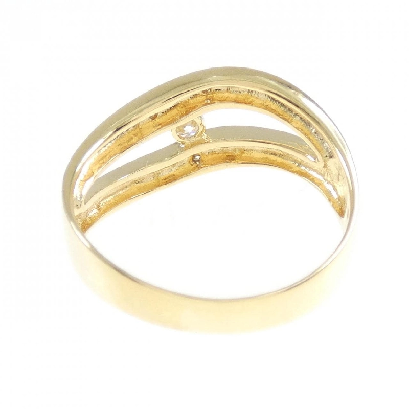 Nhẫn kim cương K18YG 0.11CT 673658