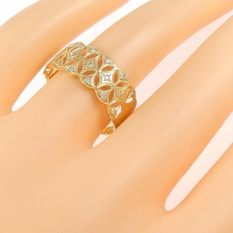 Nhẫn kim cương K18YG 0.13CT - Hàng hiệu Authentic 845647