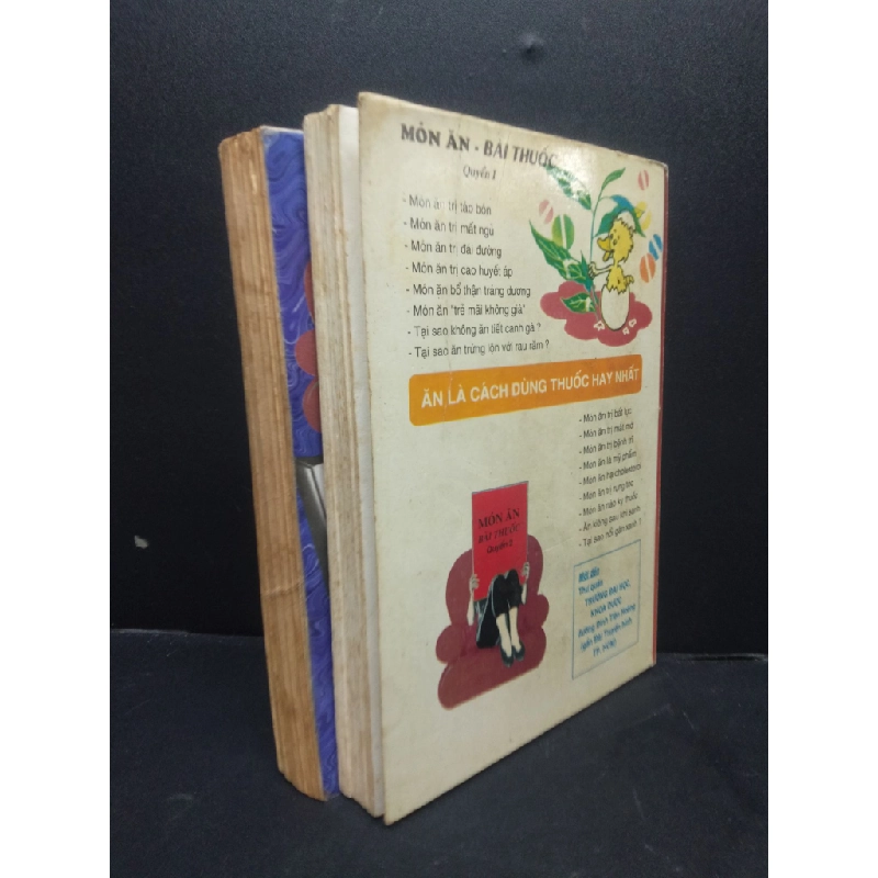 Món ăn bài thuốc quyển I và II Bùi Kim Tùng 1994 mới 60% ố ẩm HCM0106 sức khỏe 493901