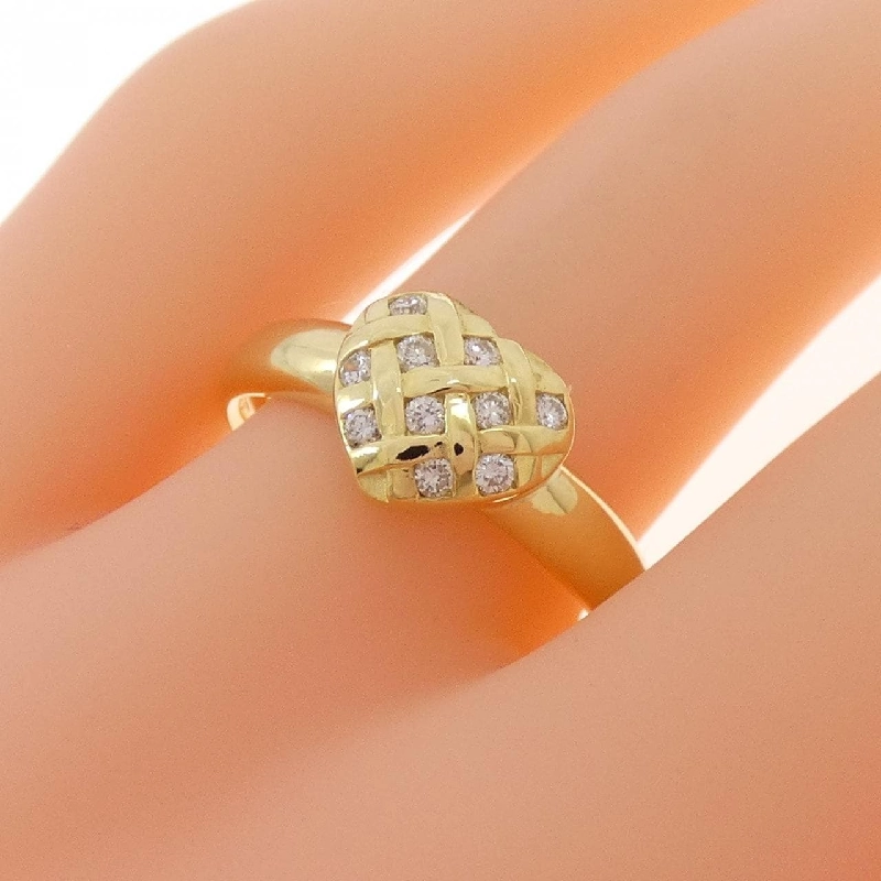 Nhẫn kim cương hình trái tim K18YG 0.14CT - Hàng hiệu chính hãng 854427