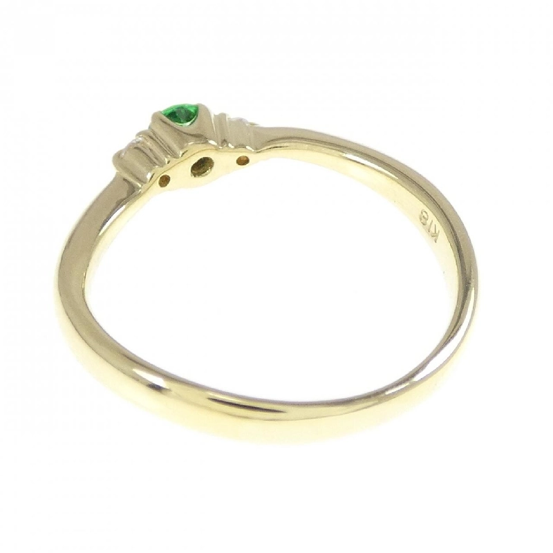 Nhẫn Garnet Xanh K18YG 0.10CT 668565