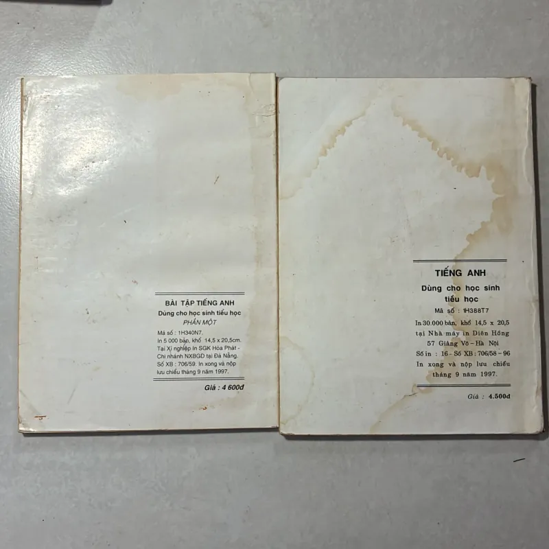 Tiếng Anh dùng cho học sinh tiểu học Phần 1 (2 cuốn) - 1997s 796985