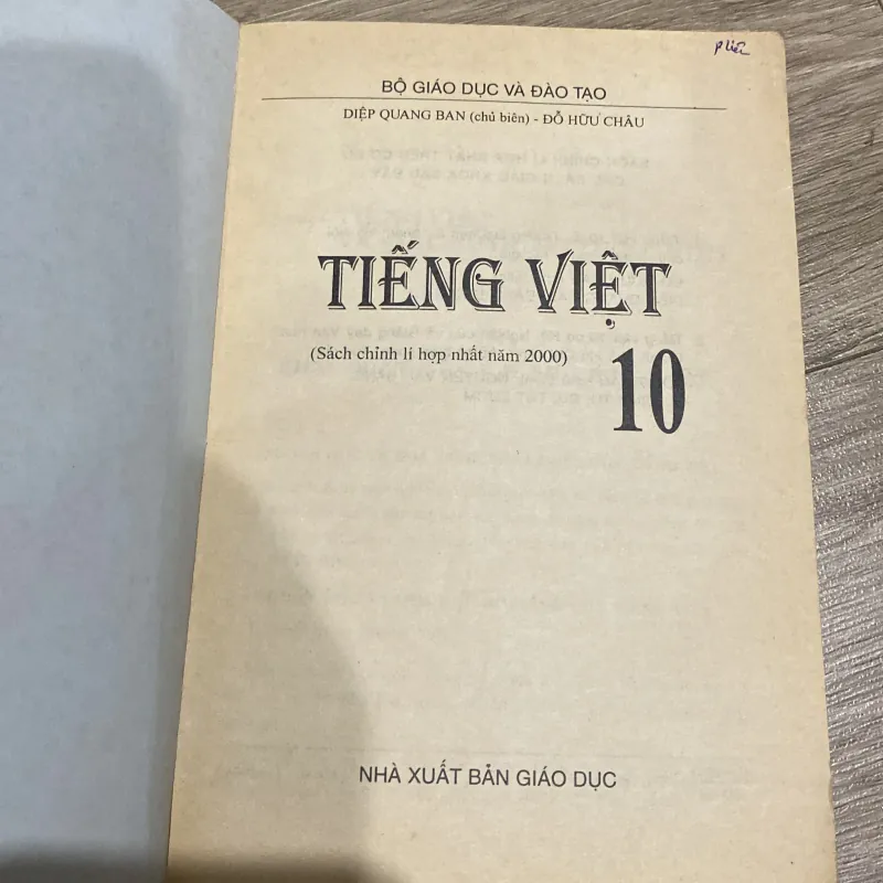 TIẾNG VIỆT 10 (XB 2000) 994081