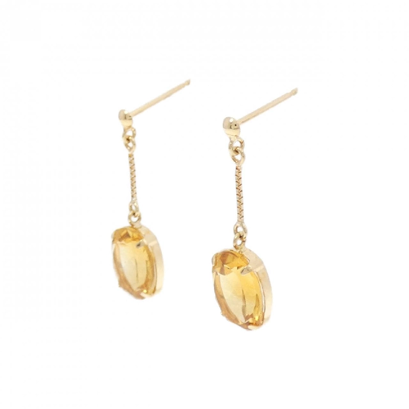K18YG Citrine Earrings - Hàng hiệu Authentic 869304