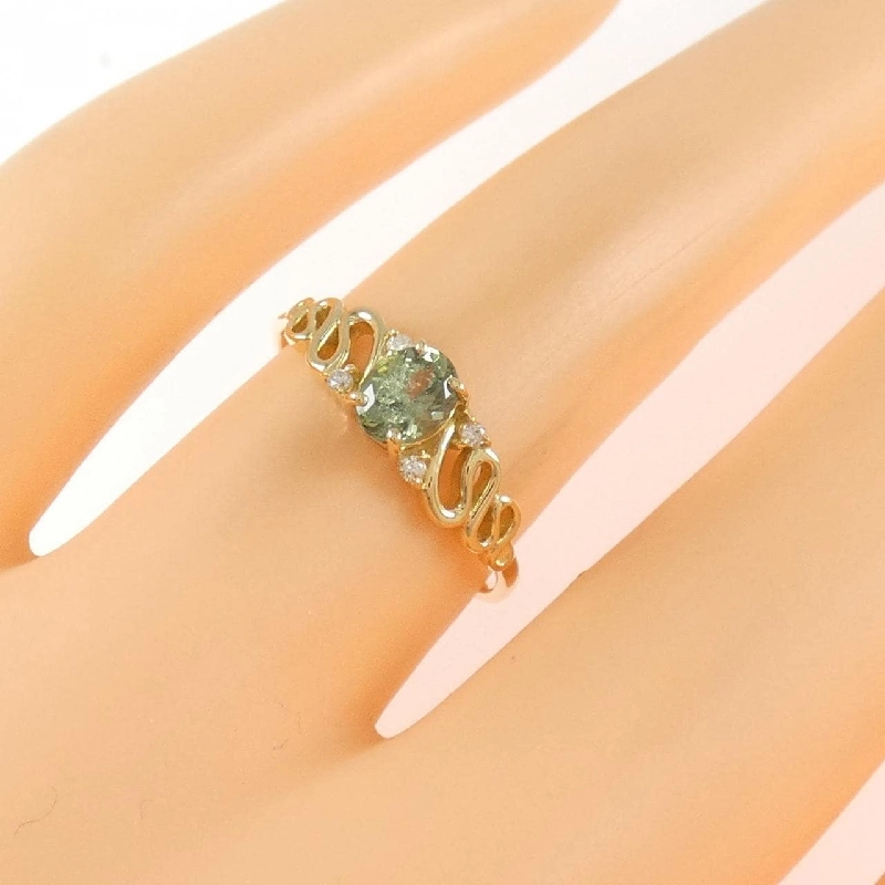 Nhẫn Garnet Xanh K18YG - Hàng hiệu Chính hãng 855067