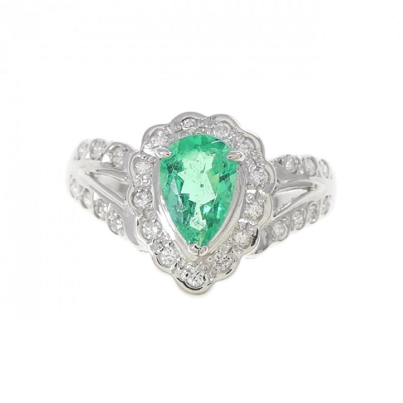 Nhẫn Emerald PT900 0.53CT - Hàng hiệu Chính hãng 848920