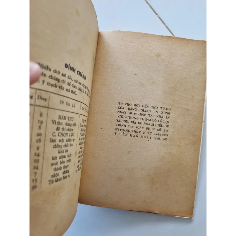 Từ thơ mới đến thơ tự do, nhà xuất bản Phù Sa 1969 1021658