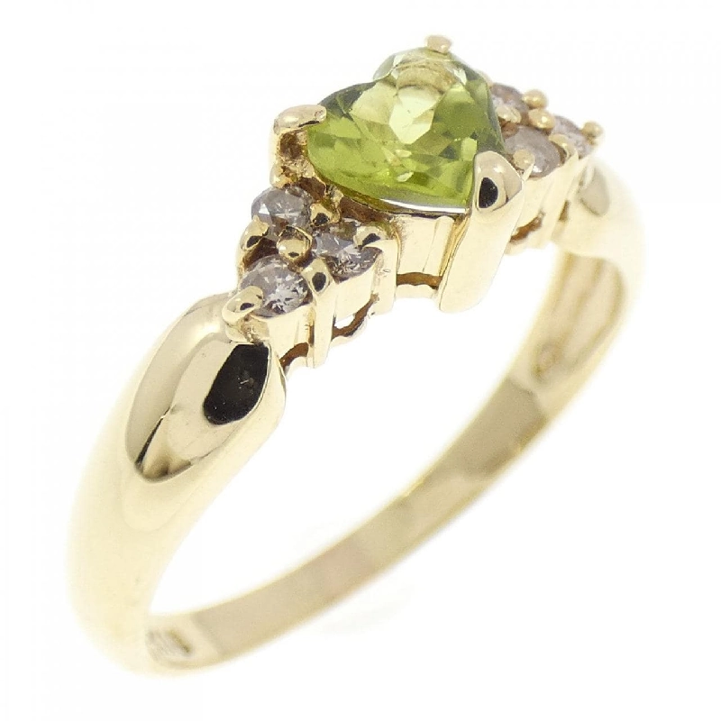 Nhẫn Peridot Hình Trái Tim K18YG - Hàng hiệu Chính hãng 855047