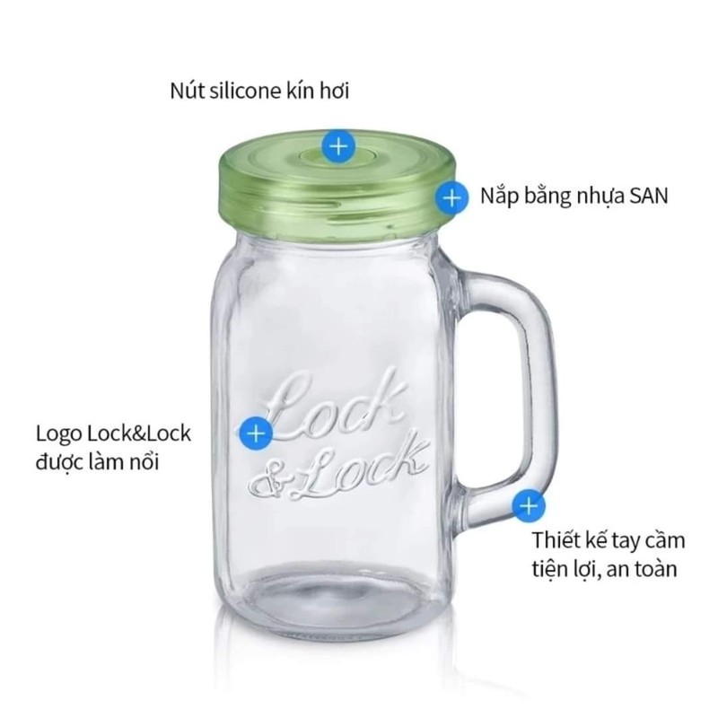 Cốc thủy tinh Lock 630ml 👍👍👍 88042