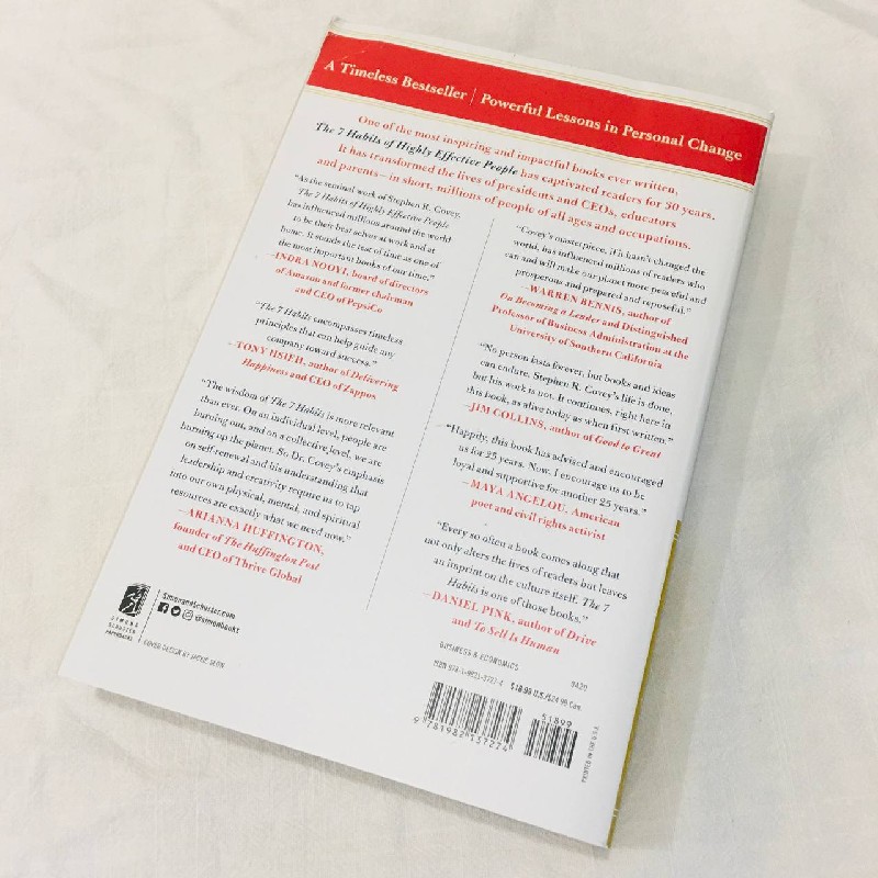 Book - The 7 Habits of Highly Effective People by Stephen R. Covey (tốt) 60895