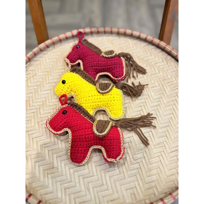 Đồ Trang Trí Tết Bính Ngọ 2026 Thú Nhồi Bông Con Ngựa Làm Bằng Len 762660