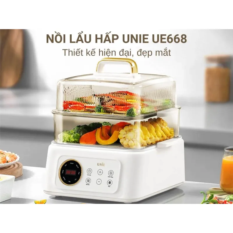 Nồi lẩu hấp đa năng UNIE UE668 dung tích 10L 798095