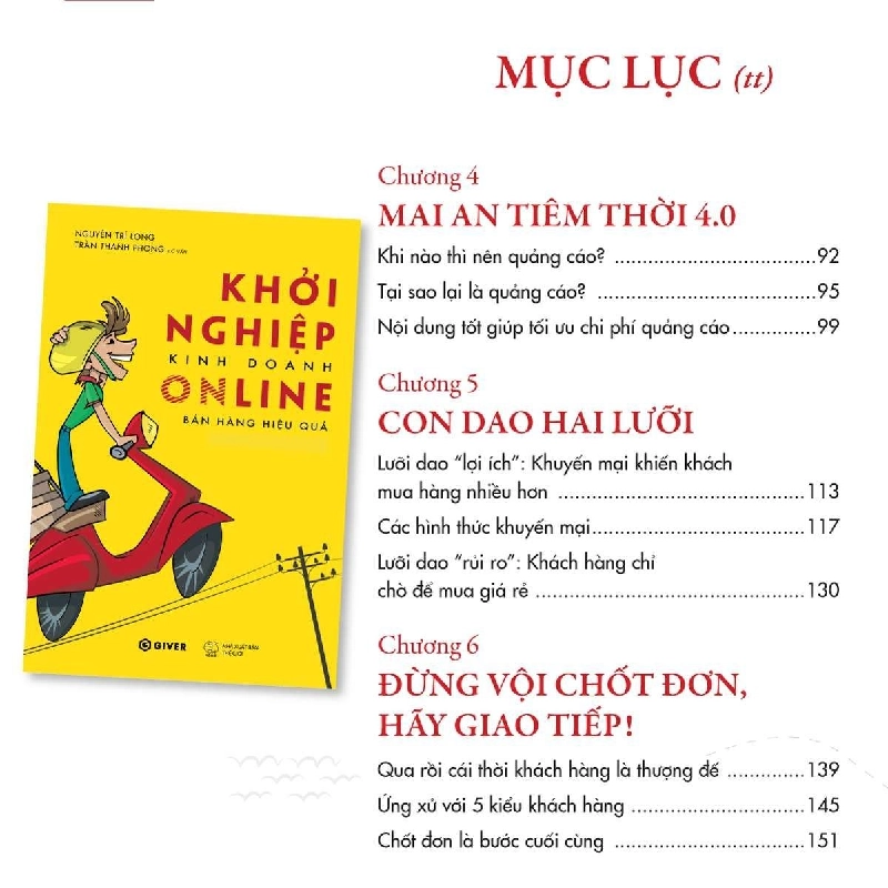 Khởi Nghiệp Kinh Doanh Online - Bán Hàng Hiệu Quả Trên FaceBook - NGUYỄN TRÍ LONG & TRẦN THANH PHONG - GIVER BOOKS - MARKETING KINH DOANH 921659