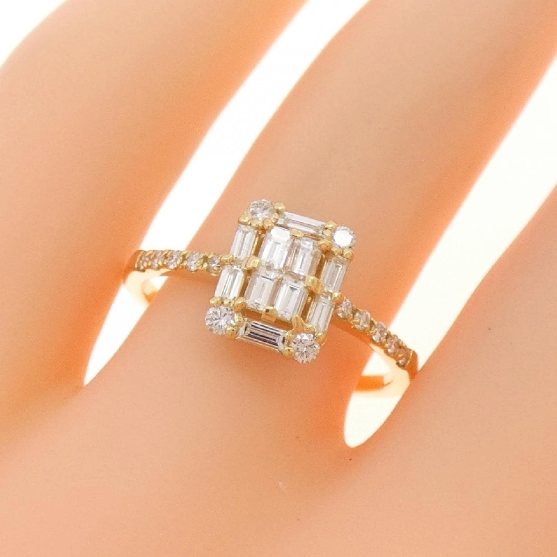 【Sản phẩm mới】Nhẫn kim cương K18YG 0.50CT 669191