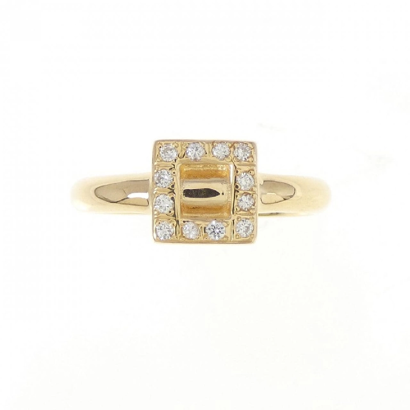 Nhẫn kim cương K18YG 0.08CT 671740