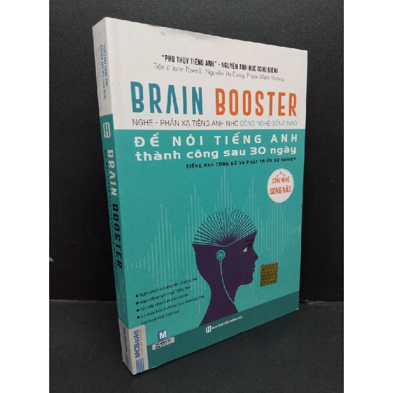 Brain booster nghe phản xạ tiếng anh nhờ công nghệ sóng não để nói tiếng anh thành công sau 30 ngày tiếng anh công sở và phát triển sự nghiệp Nguyễn Anh Đức mới 90% bẩn bìa, ố nhẹ 2019 HCM.ASB0611 Oreka-Blogmeo 318338