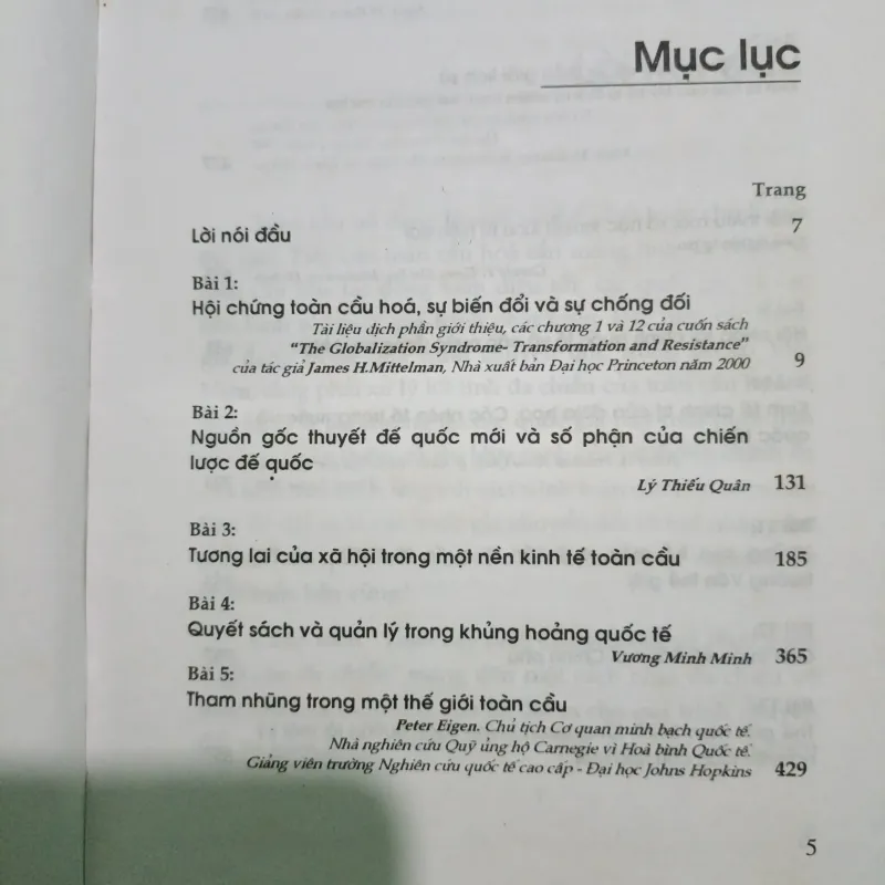 TOÀN CẦU HOÁ CHUYỂN ĐỔI & PHÁT TRIỂN TIẾP CẬN ĐA CHIỀU 754281