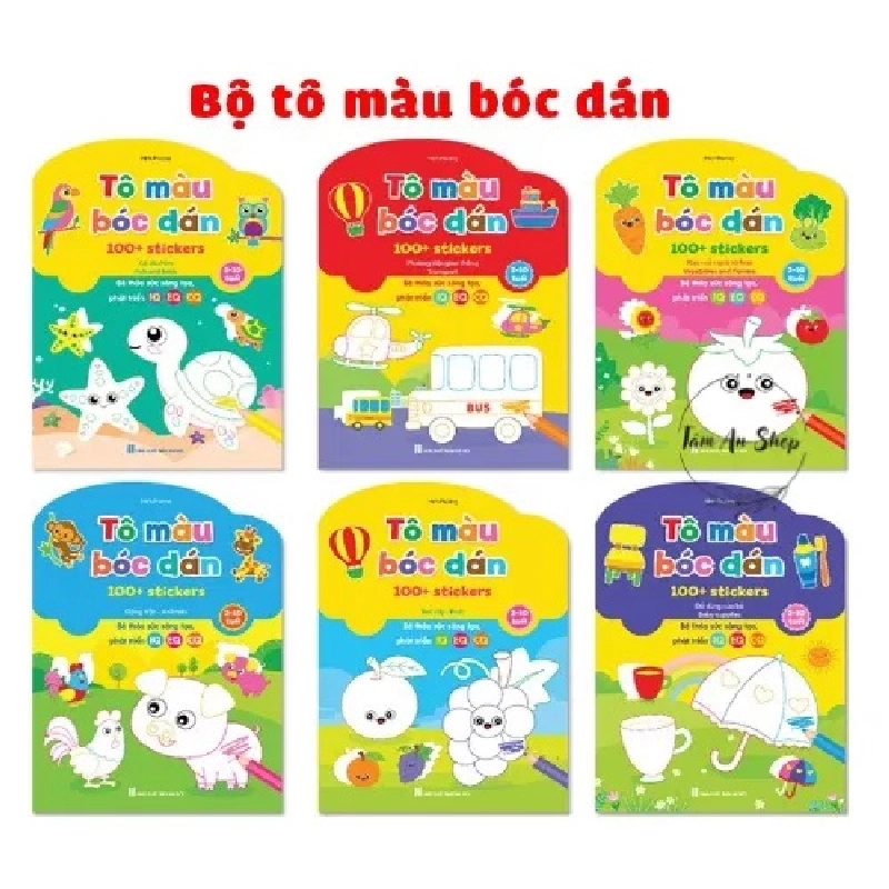 Bộ Tô Màu Bóc Dán - Bé Vừa Tô Vừa Dán Sticker (Song Ngữ Anh – Việt) 275638