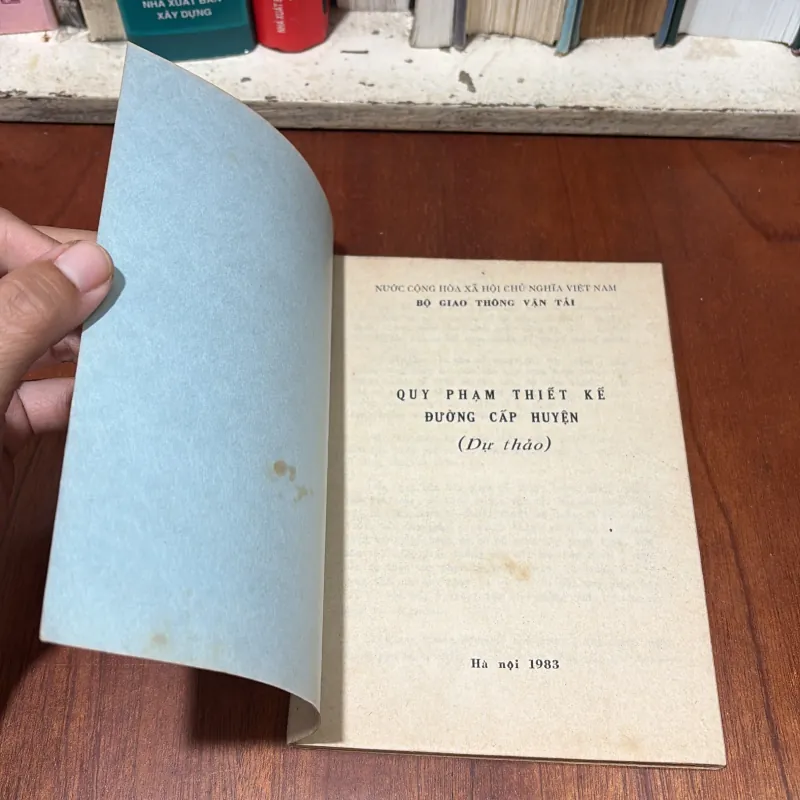 II Sách Nhà Nước: Quy Phạm Thiết Kế Đường Cấp Huyện (Dự Thảo) - 1983 764242