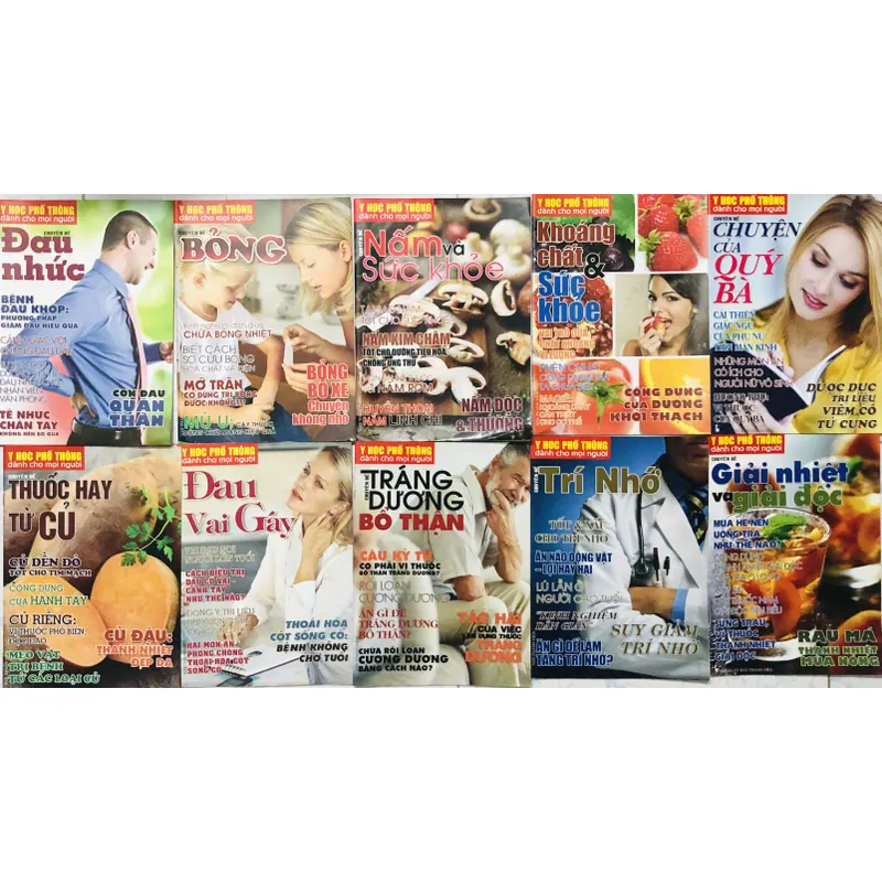 1). 10 CUỐN TẠP CHÍ Y HỌC PHỔ THÔNG  735139