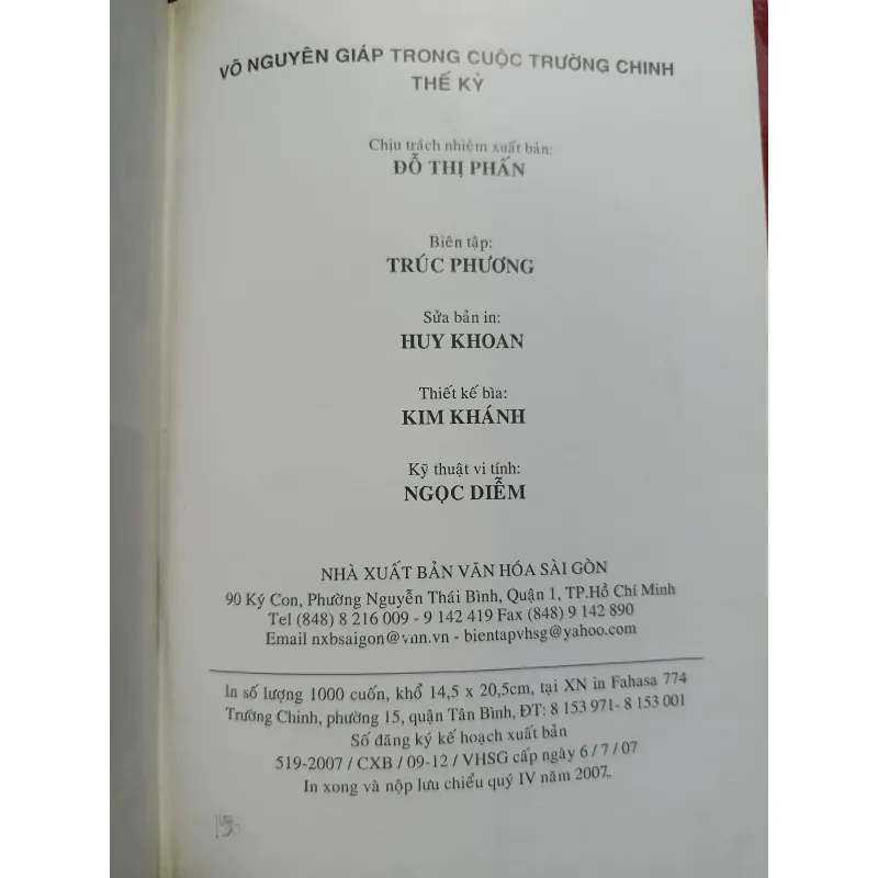 Võ Nguyên Giáp trong cuộc trường chinh thế kỷ - Trần Thái Bình 731125