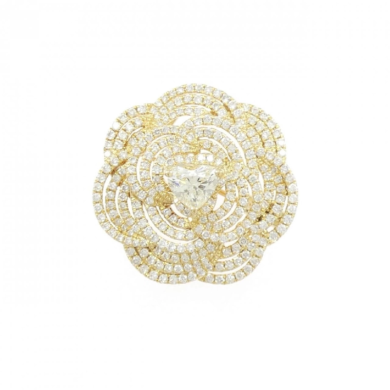 K18YG Hoa Hồng Kim Cương Brooch 0.561CT - Hàng hiệu Chính hãng 872481