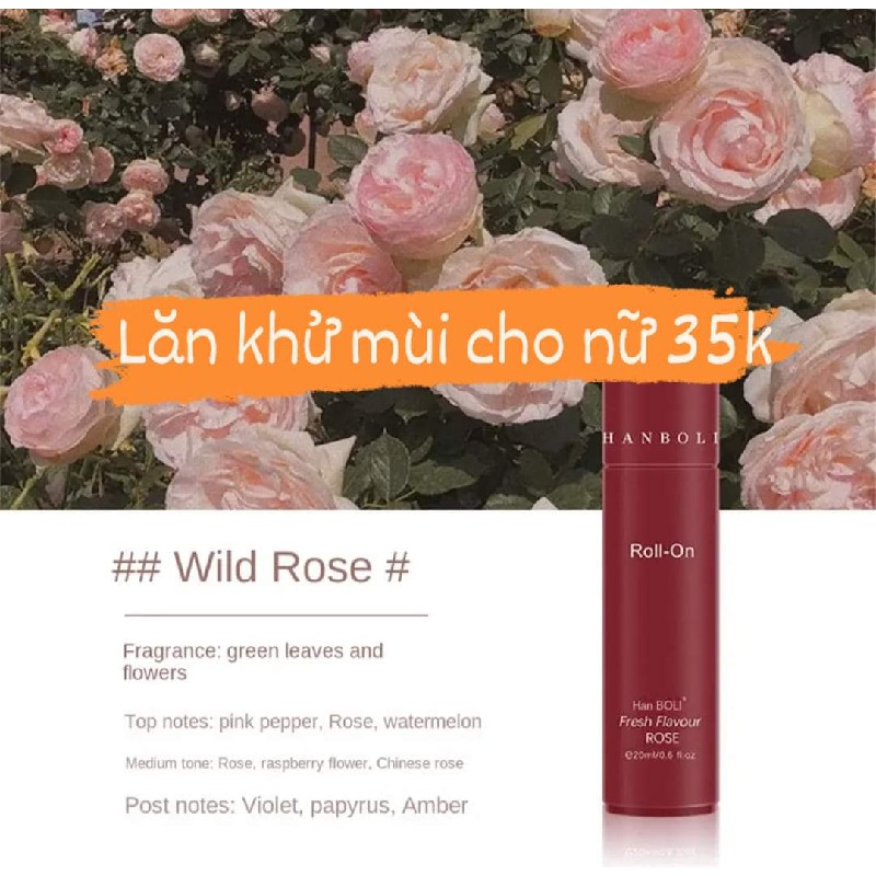 Lăn khử mùi chai 20ml 25789