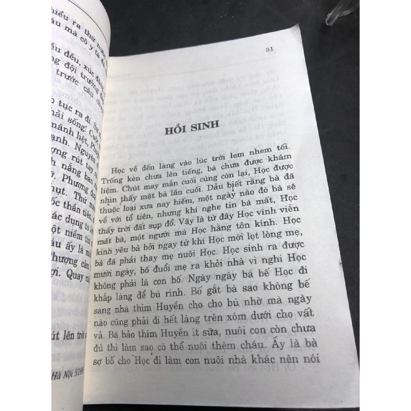 Hồi sinh 1999 mới 60% ố bẩn nhẹ rách góc gáy Vũ Đảm HPB0906 SÁCH VĂN HỌC 915217