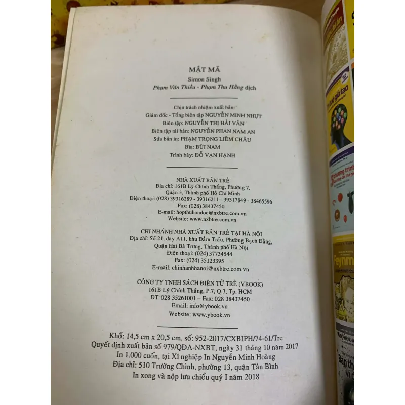 Mật Mã - Từ Cổ Điển Đến Lượng Tử - Simon Singh 927942