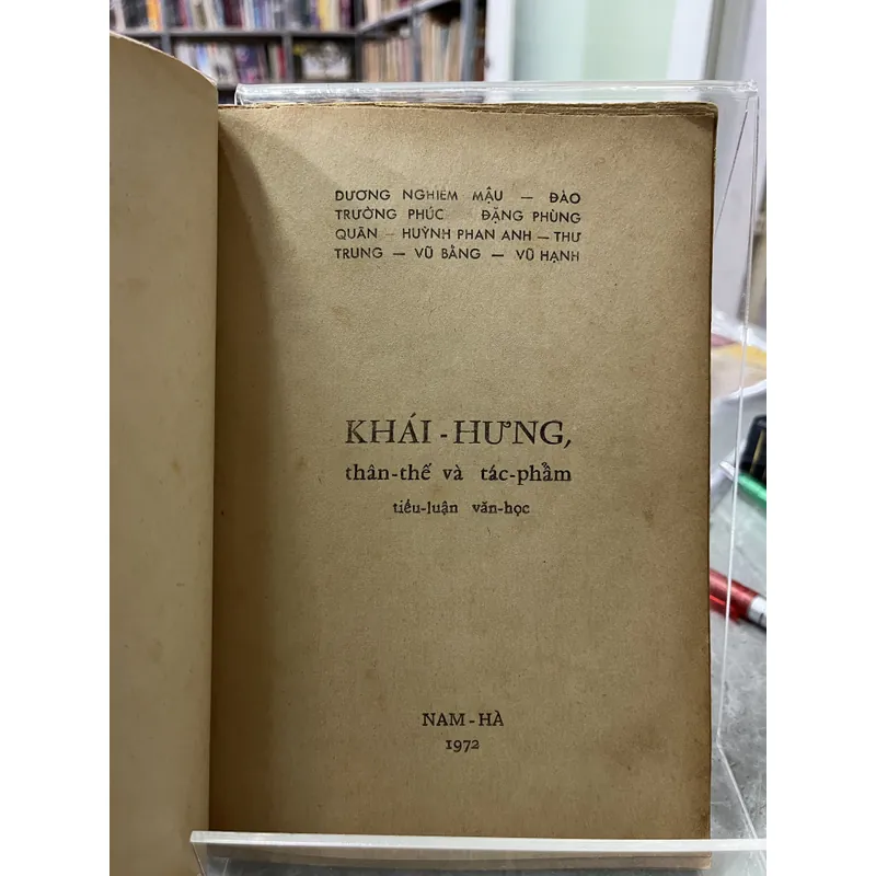 THÂN THẾ VÀ TÁC PHẨM - KHÁI HƯNG 714594