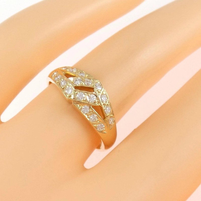 Nhẫn kim cương K18YG - Hàng hiệu Authentic 850430