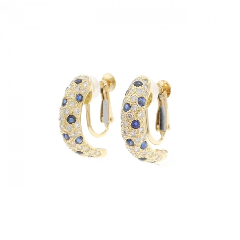 K18YG Sapphire Bông tai - Hàng hiệu Chính hãng 878651