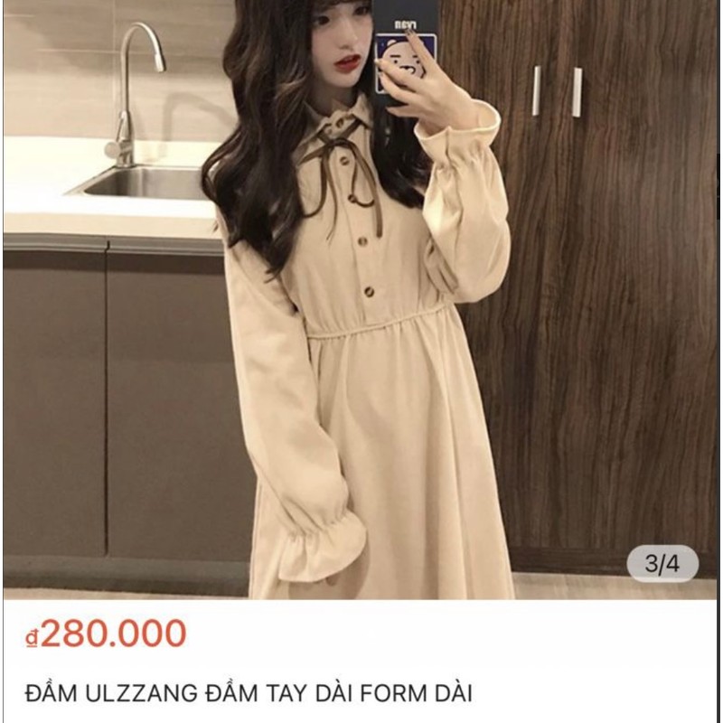 Váy đầm nhung tâm tiểu thư ulzzang freesize 83951