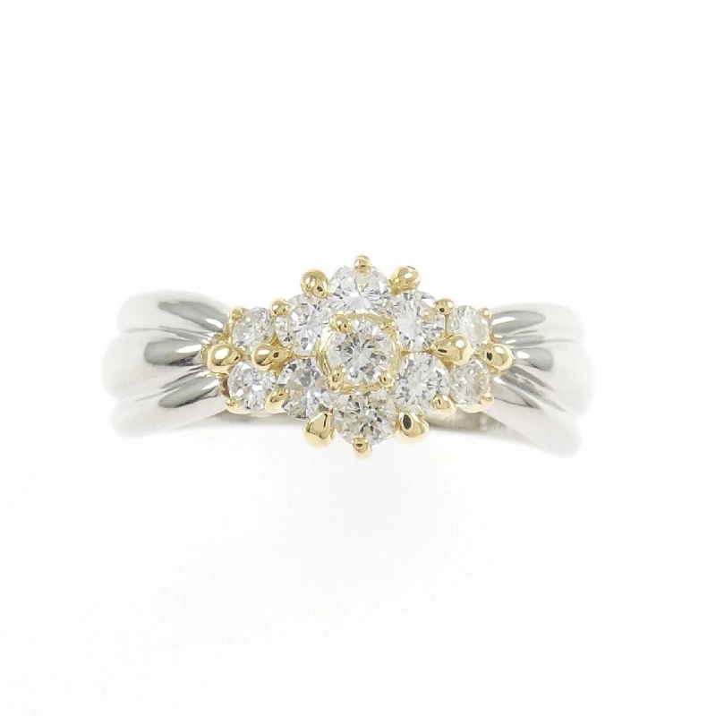 Nhẫn kim cương K18YG/PT900 0.50CT - Hàng hiệu Chính hãng 847711