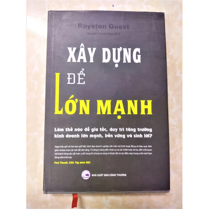 Sách: Xây dựng để lớn mạnh - TG: Royston Guest (Bìa cứng) 733296