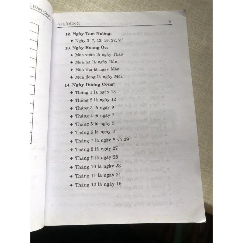 Phong tục kiêng kỵ trong dân gian-Như Hùng  971180