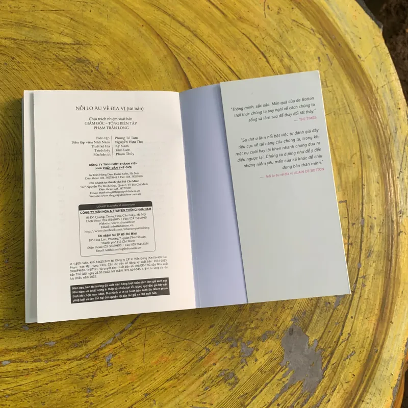 NỖI LO ÂU VỀ ĐỊA VỊ - ALAIN DE BOTTON 747619