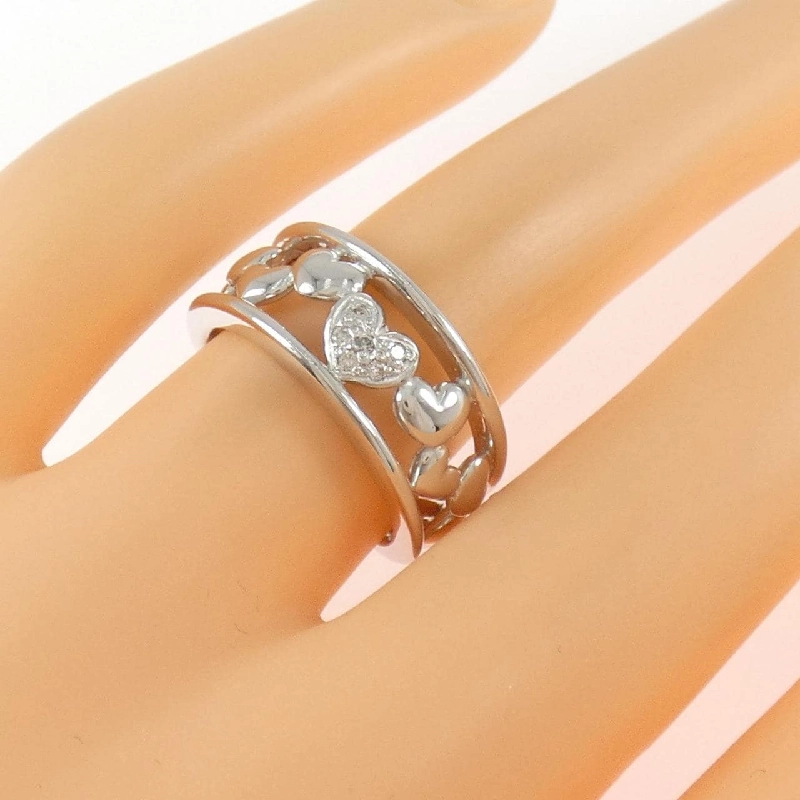 Nhẫn kim cương hình trái tim K18WG 0.04CT - Hàng hiệu Chính hãng 853817