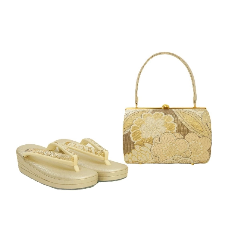 Bộ túi dép Zori màu trắng - Hàng hiệu Authentic 875888