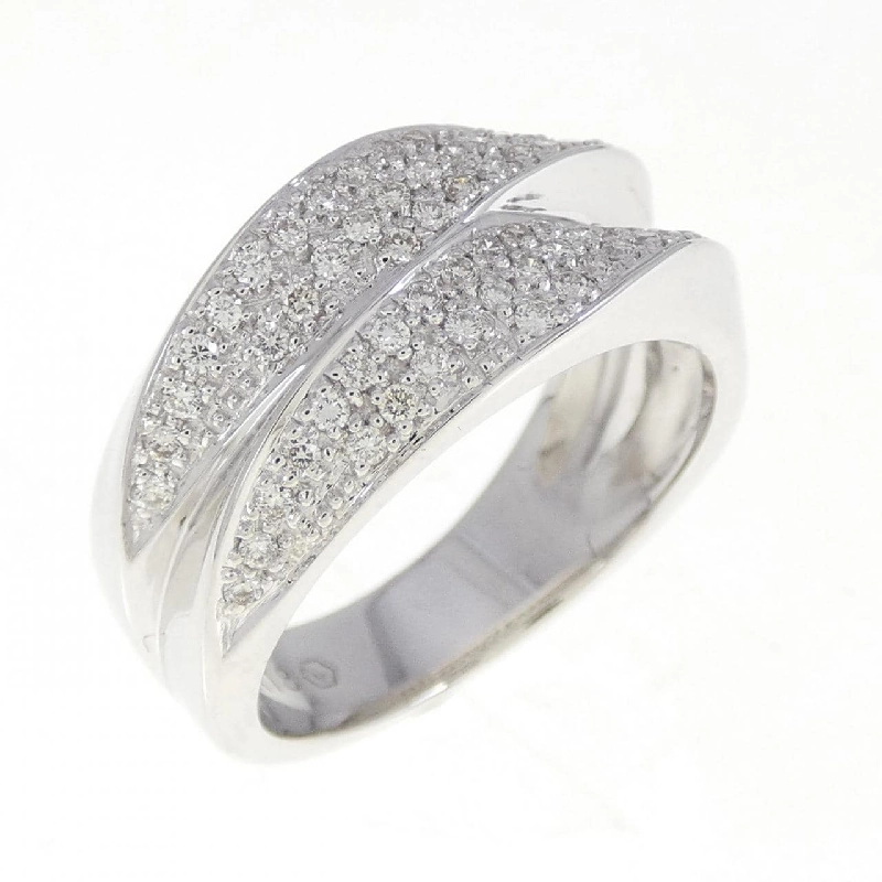 Nhẫn kim cương Pavé K18WG 0.32CT 673244