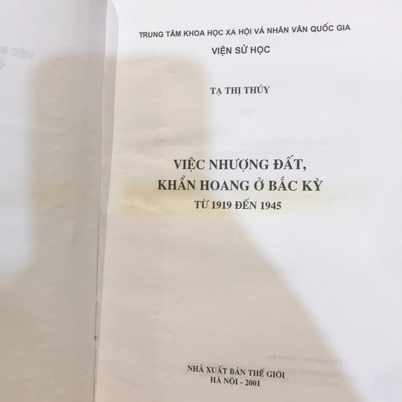 Việc Nhượng đất, khẩn hoang ở Bắc Kỳ từ 1919 đến 1945 479226